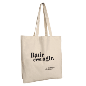 Totebag coto 'Bâtir c’est agir'