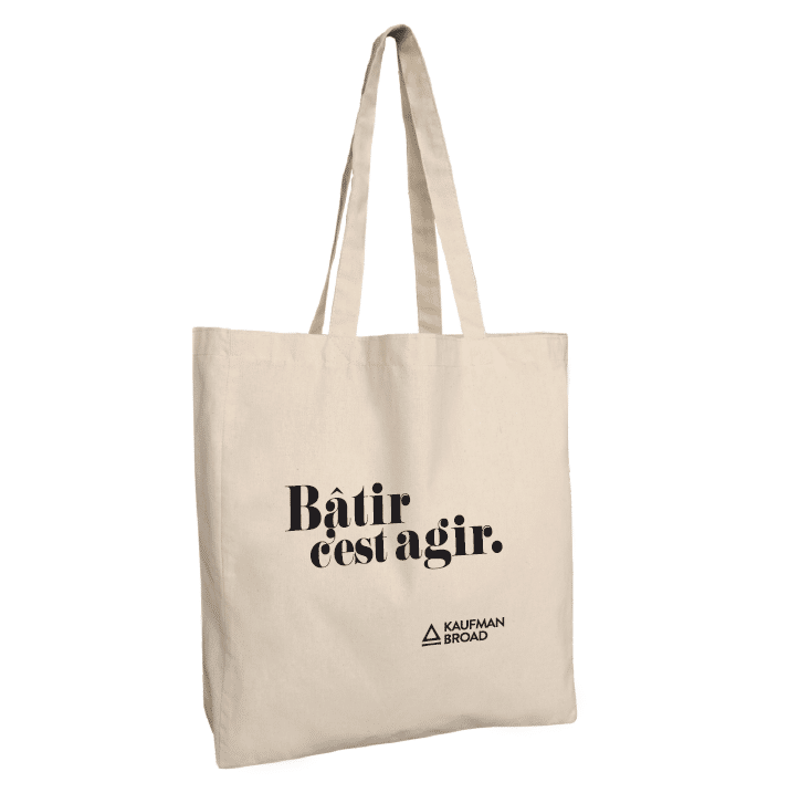 Totebag coto 'Bâtir c’est agir'